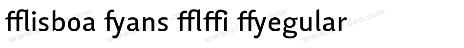 Lisboa Sans LF Regular字体转换